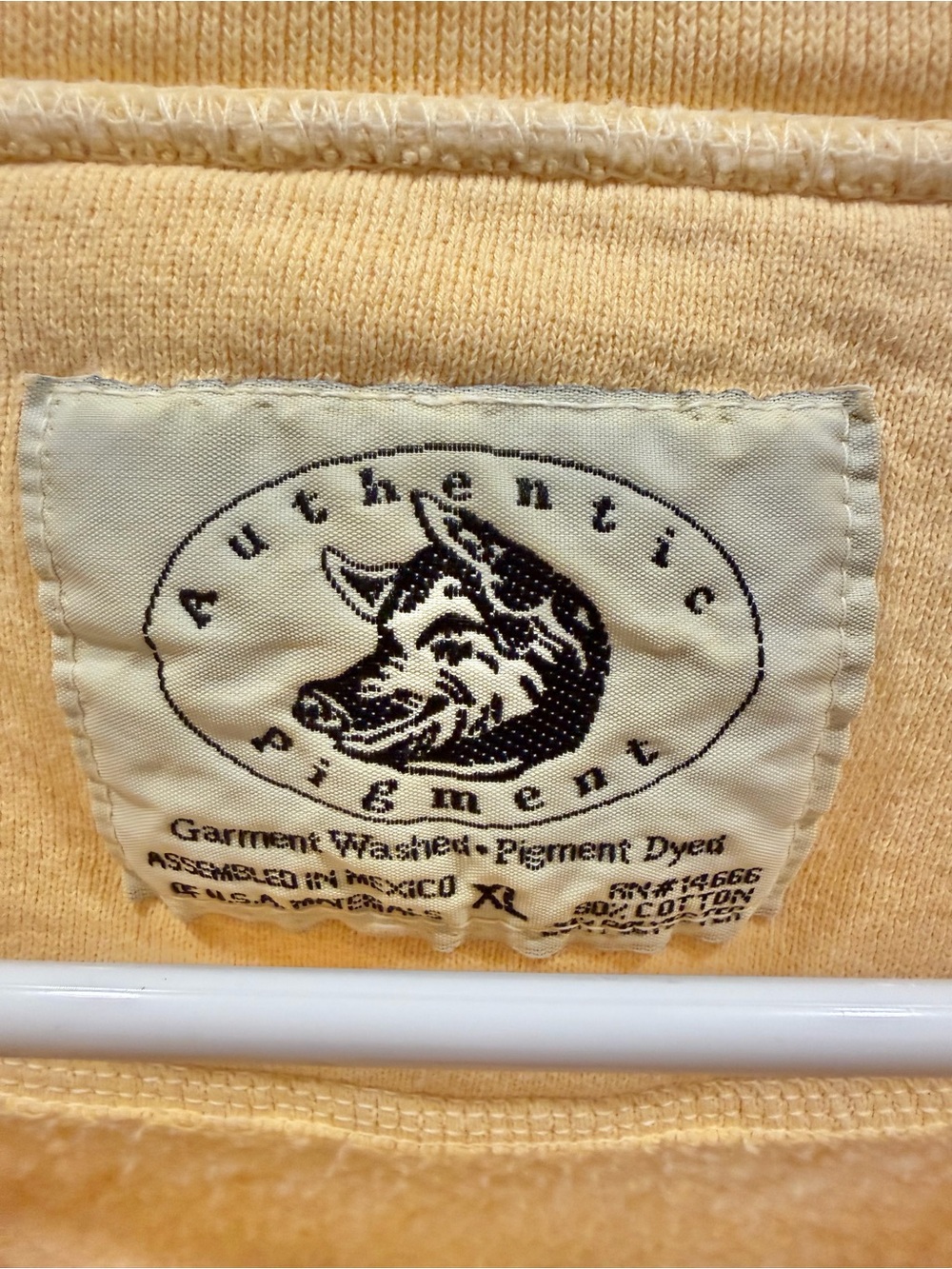 VINTAGE AUTHENTIC PIGMENT Floral Butter Yellow Cardigan - Picture 5 of 5